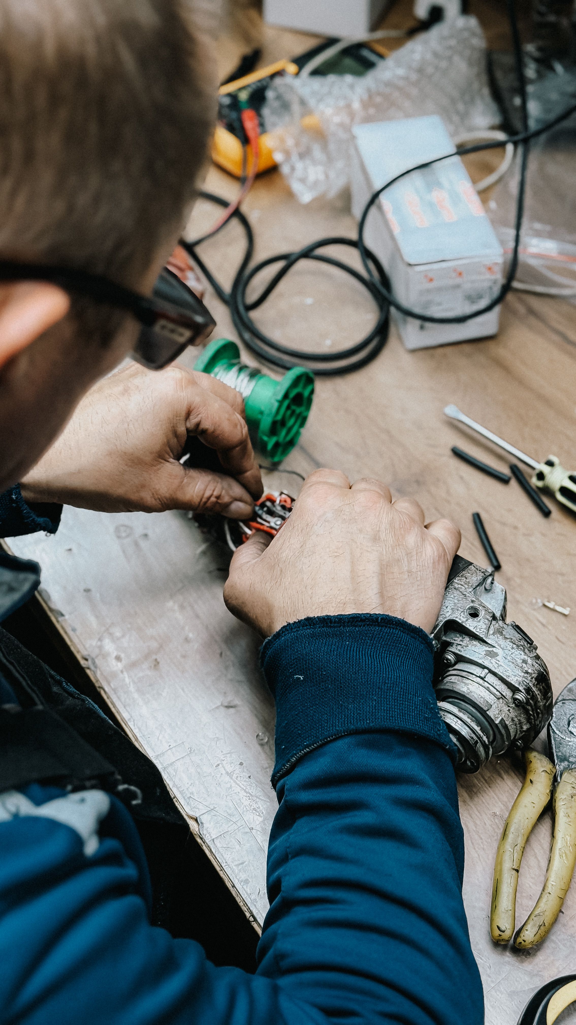 Electrical panel installation work